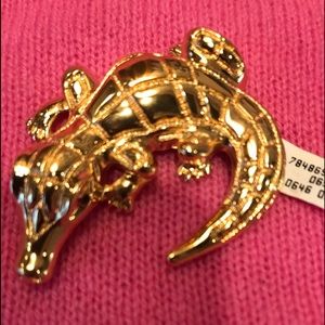St. John’s alligator brooch, NWT